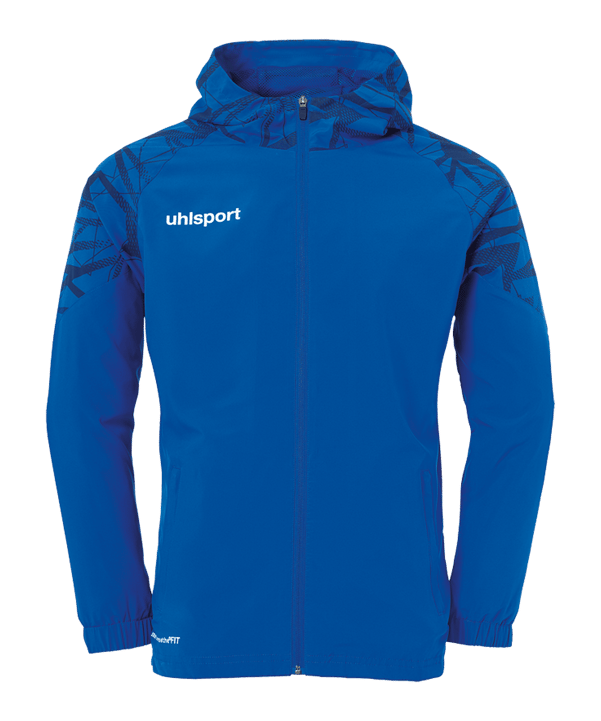 uhlsport Goal 25 Evo Woven Kapuzenjacke Blau F03 - blau