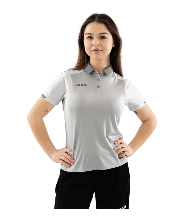 JAKO Dynamic Polo Damen Grau F837 - grau