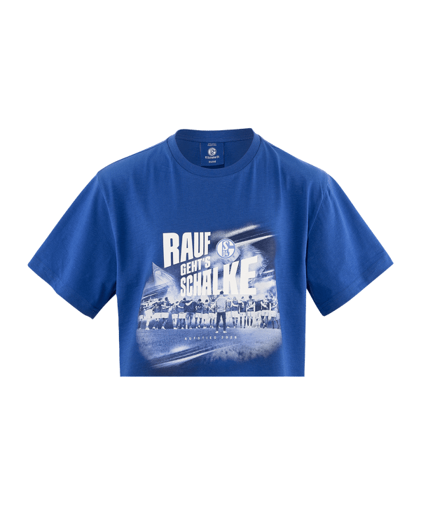 FC Gelsenkirchen-Schalke 04 e.V Aufstieg 2026 T-Shirt Kinder Blau - blau
