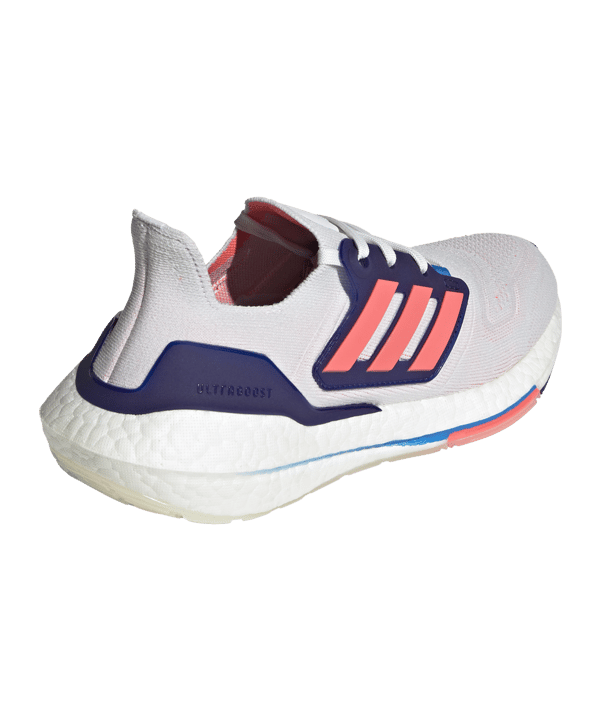 adidas Ultraboost 22 Running Damen Weiss Pink Blau - weiss