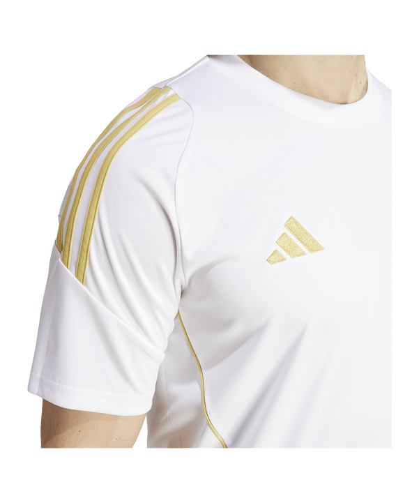 adidas Tiro 24 Trikot Weiss Gold - weiss