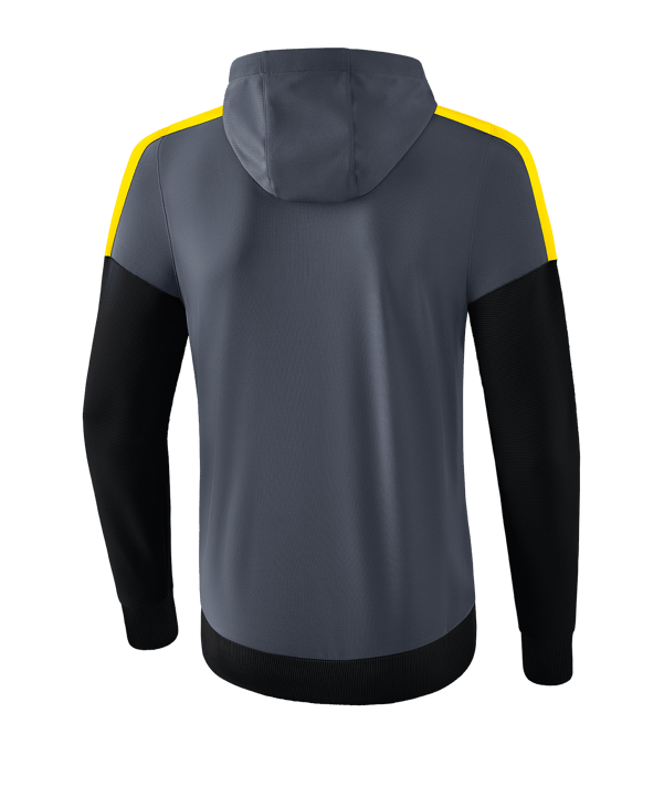 Erima Squad Kapuzen-Trainingsjacke Grau Schwarz - grau