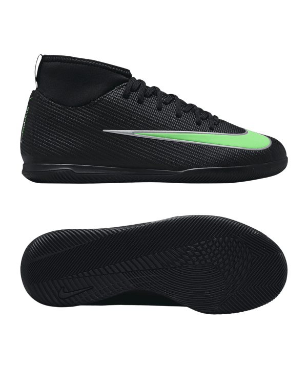 Nike Jr. Air Zoom Mercurial Superfly XI Club High IN Shadow Bambini Nero C001 - nero
