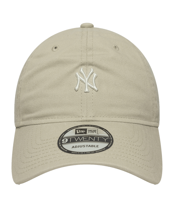 New Era MLB New York Yankees Mini Logo Washed 9Twenty Cap Beige - beige