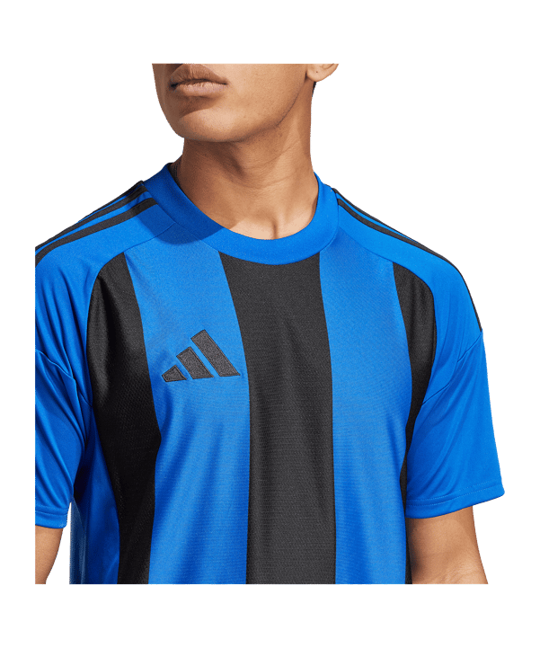 adidas Striped 24 Trikot Blau Schwarz - blau