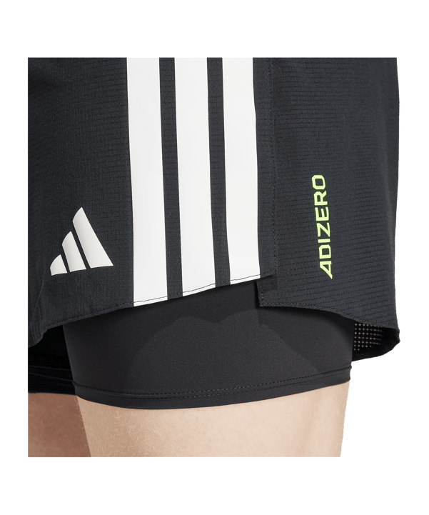 adidas Adizero 2in1 short noir - noir