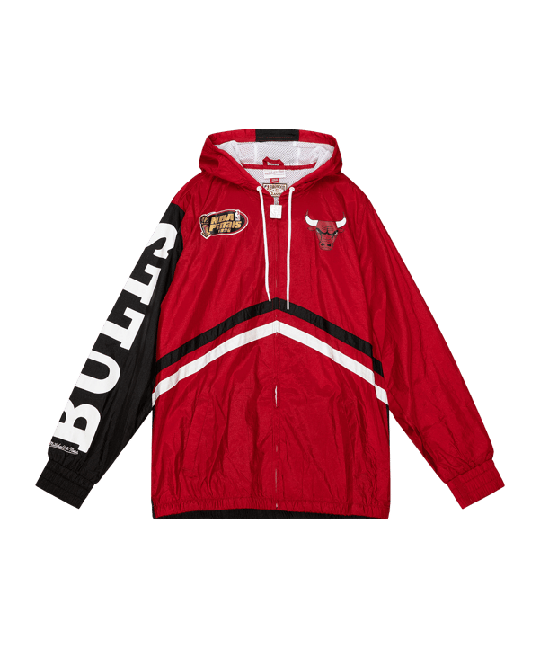 Mitchell and Ness NBA Windbreaker Jacke Rot