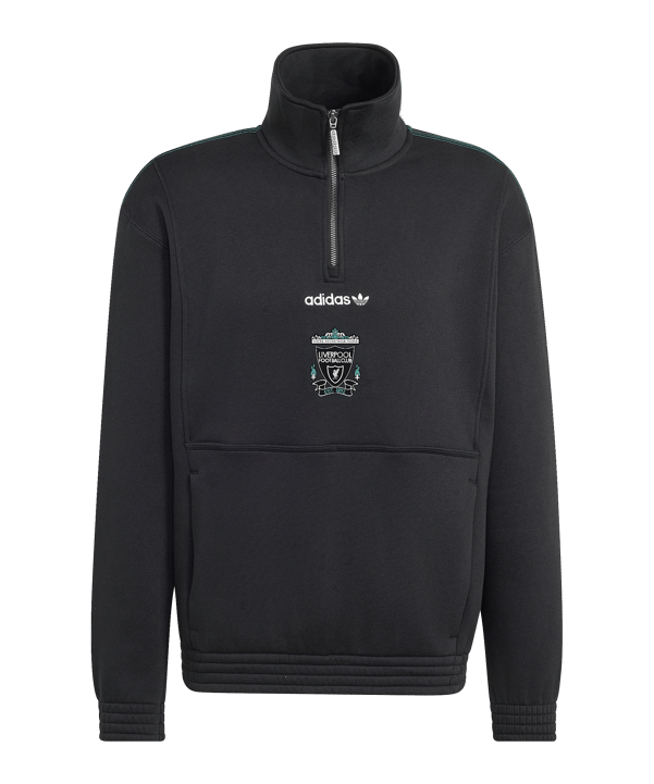 adidas Liverpool FC EQT Half Ritssluiting Zwart - zwart