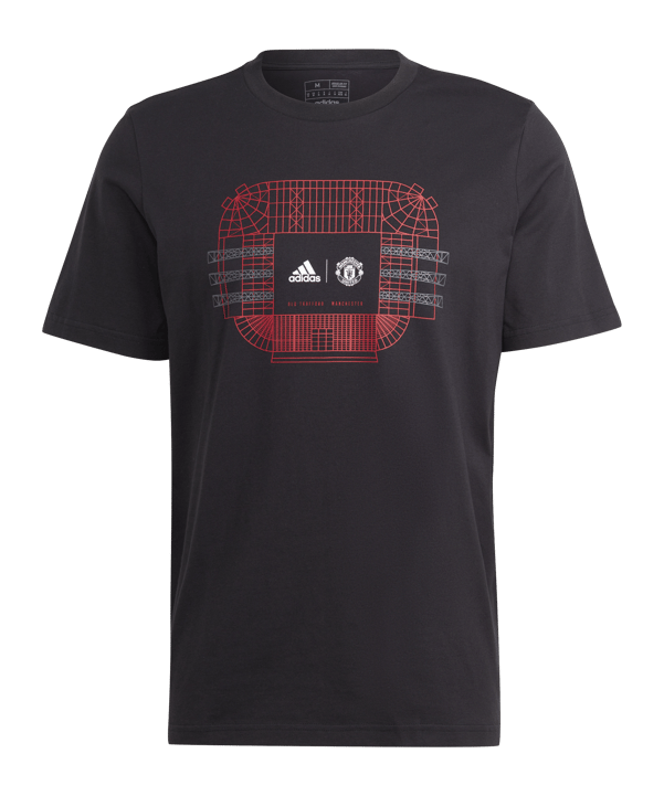 adidas Manchester United Graphic T-Shirt Schwarz - schwarz