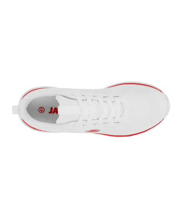 JAKO Team Mesh Sneaker Weiss Rot F004 - weiss