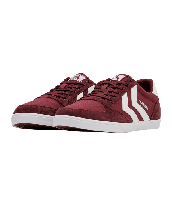 Hummel Slimmer Stadil Low Sneaker Rot F3661