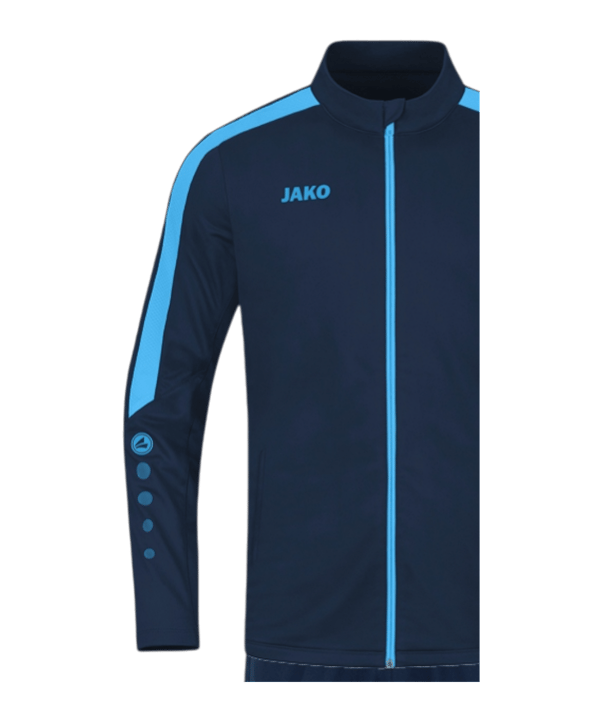 JAKO Polyester Power Trainingsanzug Kids Blau F910 - blau