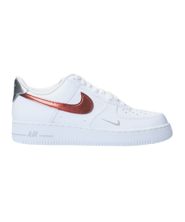 Nike Air Force 1 07 Weiss Rot Grau F100 - weiss