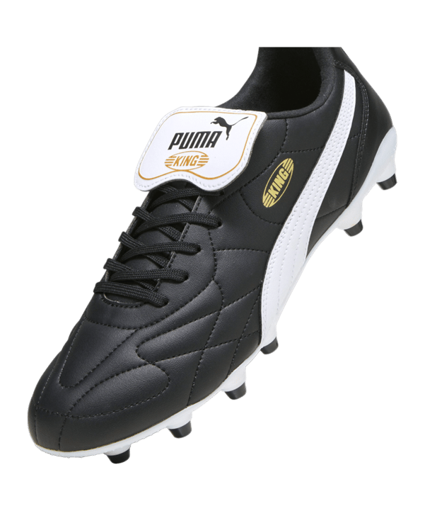 PUMA KING Top FG/AG Schwarz Weiss Gold F01 - schwarz