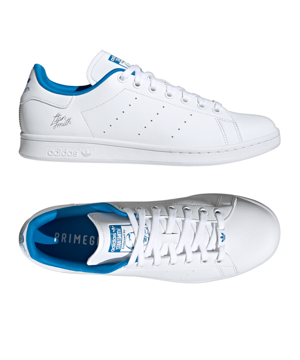 adidas Originals Stan Smith Blau Weiss - weiss