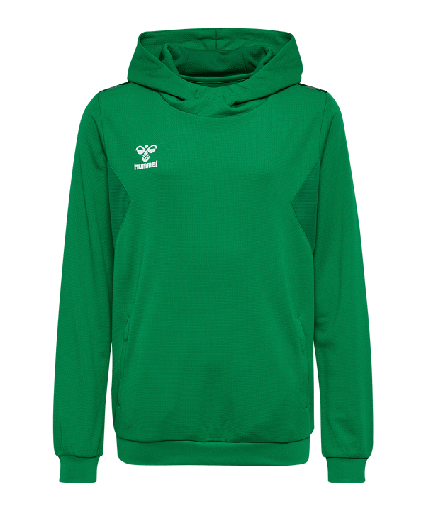 Hummel Authentic Pl Hoody Kids Grün F6235 - gruen