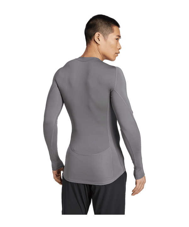 adidas Techfit Longsleeve T-Shirt Grau - grau