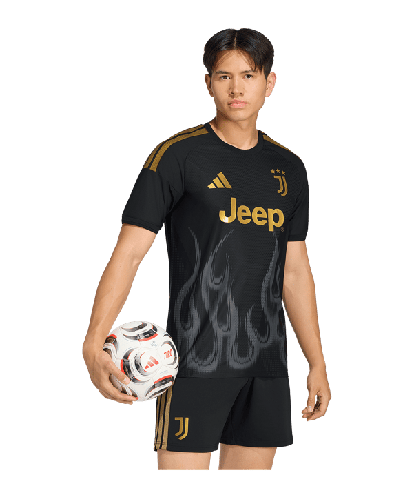 adidas Juventus Turin Authentic Trikot 3rd 2026/2027 Schwarz - schwarz