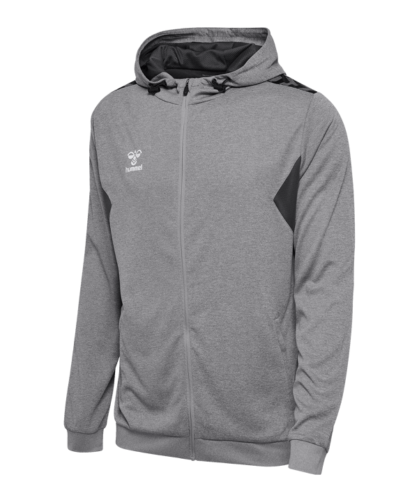 Hummel Authentic Pl Kapuzenjacke Grau F2006 - grau
