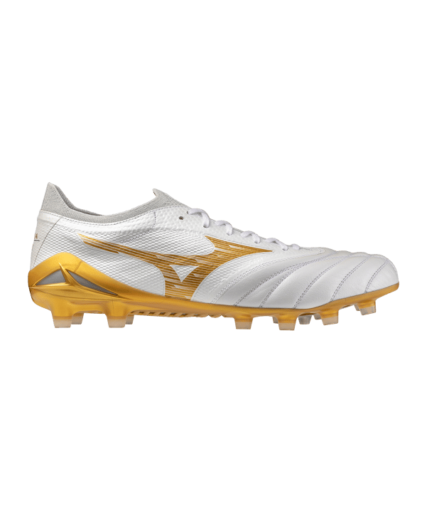 Mizuno Morelia Neo IV Beta Elite FG Bright Gold Wit K50 - wit