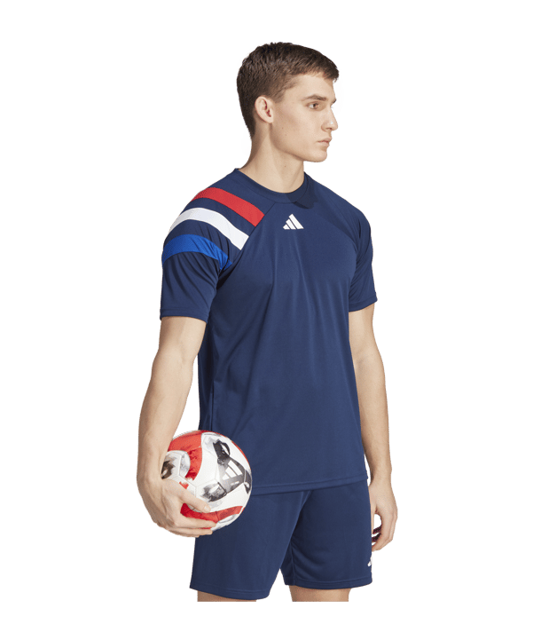 adidas Fortore 23 Trikot Blau Rot Weiss - blau