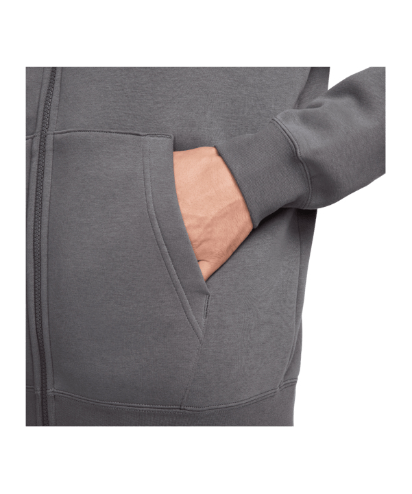 Nike Fleece Kapuzenjacke Grau F068 - grau