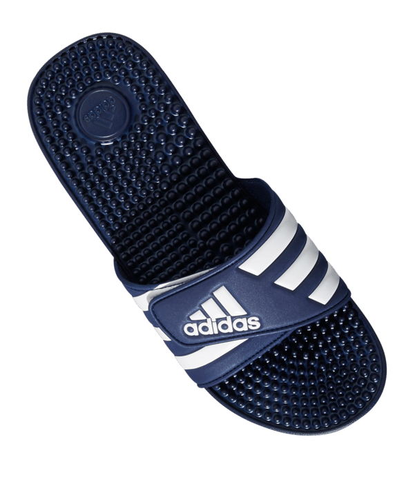 adidas Adissage Badelatsche Blau Weiss - blau