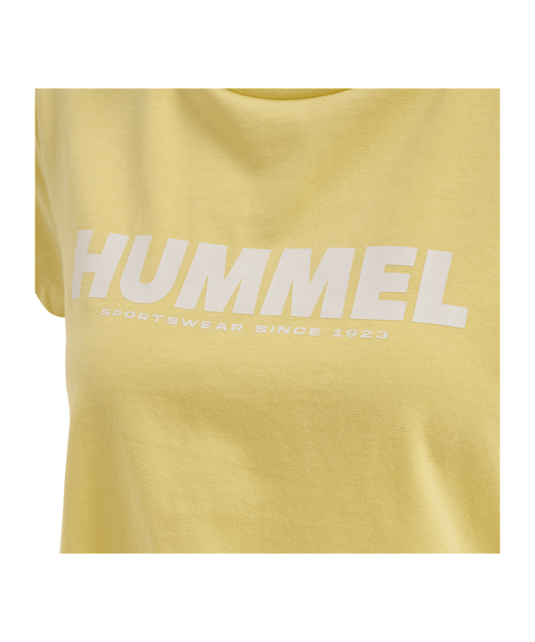 Hummel hmlLEGACY Cropped T-Shirt Damen Gelb F5081 - gelb