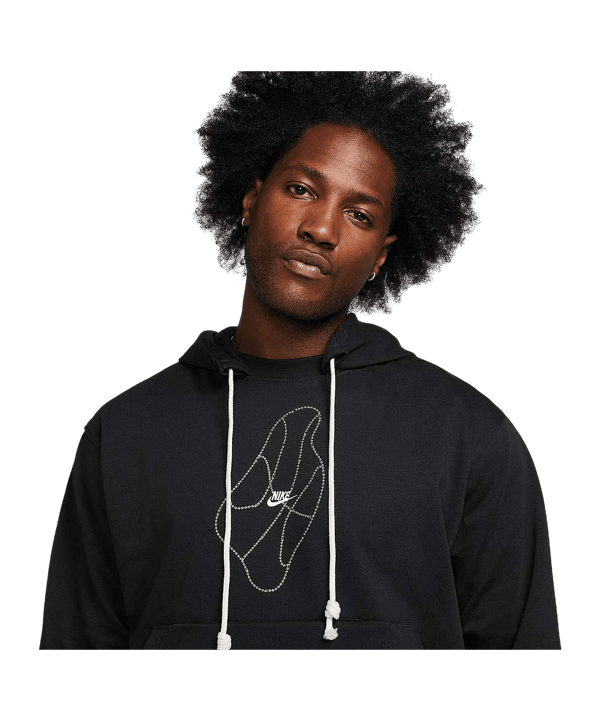 Nike Standard Issue Chain Hoody Schwarz Weiss F010 - schwarz