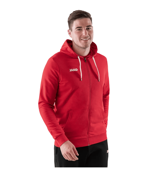 JAKO Base Jas met capuchon Rood K001 - rood