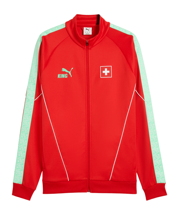 PUMA SFV Schweiz King Anthem Jacke Rot F05 - rot