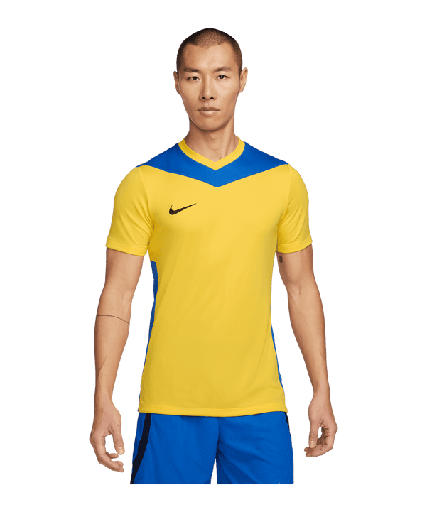 Nike Park Derby IV Shirt Geel Blauw F720 - geel