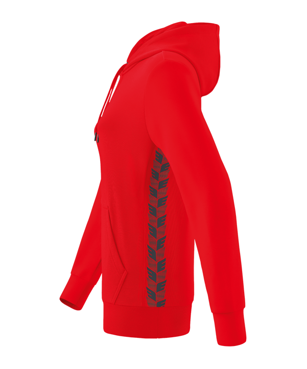 Erima Team Essential Hoody Damen Rot Grau - rot