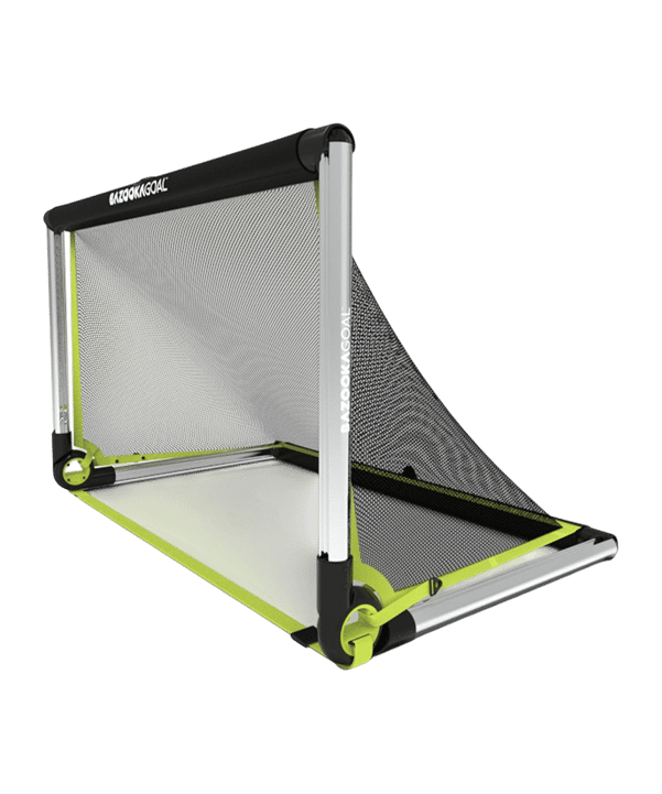 Bazookagoal ALUMINIUM Teleskoptor | 120x75 cm Silber Weiss - schwarz