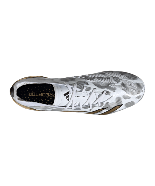 adidas Predator Elite FG Gen Pred 2.0 Weiss Schwarz Gold - weiss