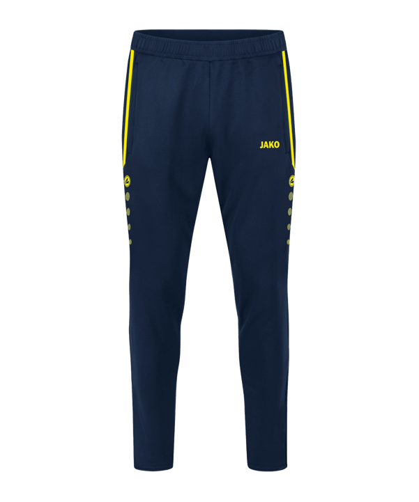 JAKO Allround Trainingshose Damen Blau Gelb F904 - blau