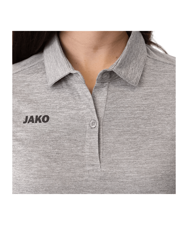 JAKO Premium Basics Poloshirt Damen Grau F40 - grau