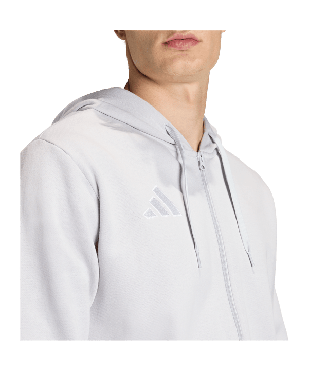 adidas Entrada 26 Kapuzenjacke Grau - grau