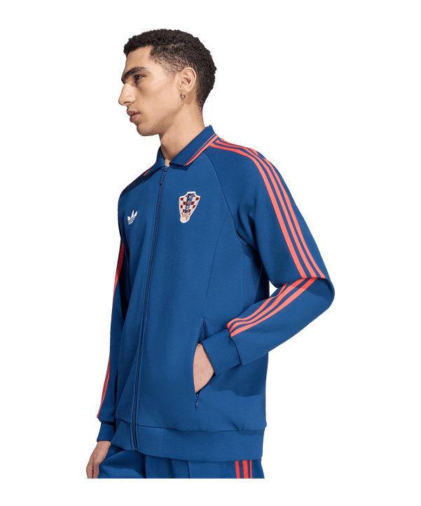 adidas Croazia Anthem Giacca Blu - blu