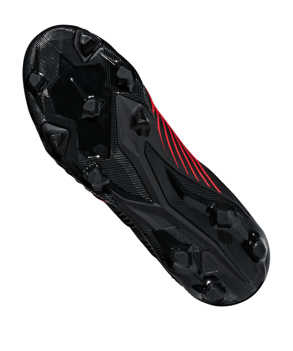 adidas Predator 19.1 FG J Kids Schwarz - schwarz