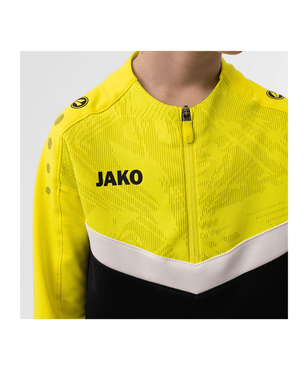JAKO Iconic HalfZip Sweatshirt Kids Schwarz F808 - schwarz