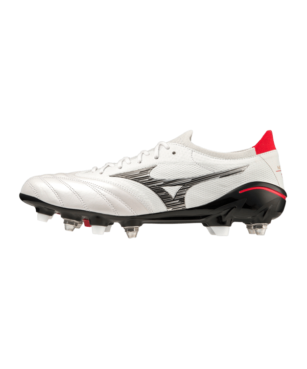 Mizuno Morelia Neo IV Made in Japan Mix Special Edition Weiss Schwarz Rot F09 - weiss