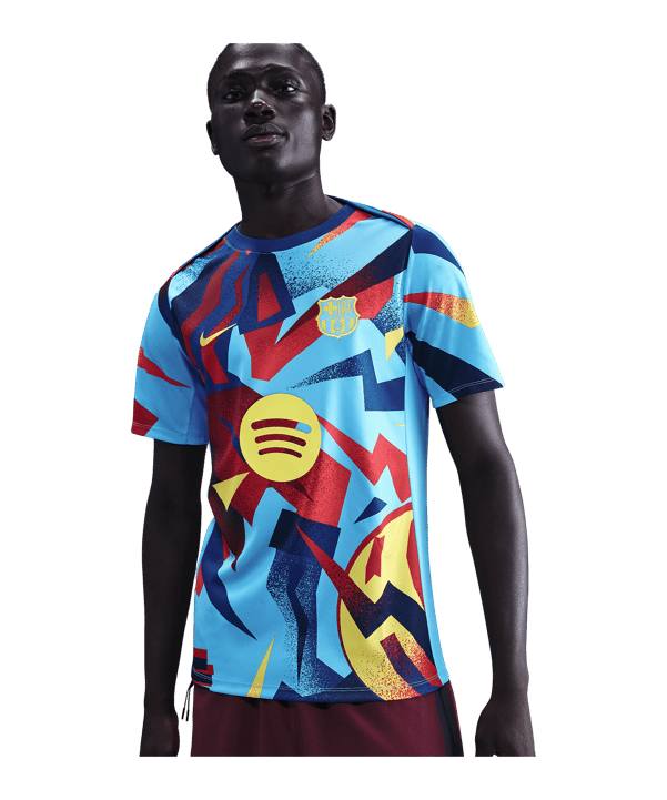 Nike FC Barcelona Academy Pro Trainingsshirt Blauw K413 - blauw