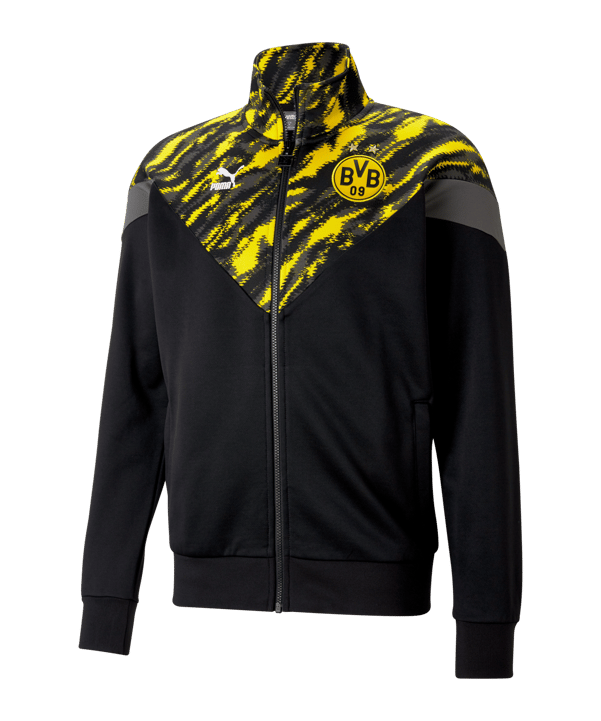 PUMA BVB Dortmund Iconic Graphic Track Jacke F01 - schwarz