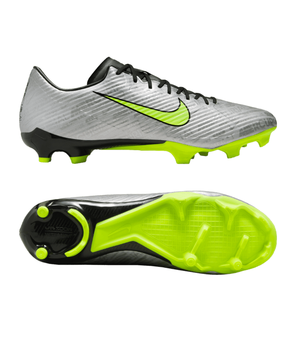 Nike Air Zoom Mercurial Vapor XV Academy FG/MG XXV Silber Gelb F060 - silber