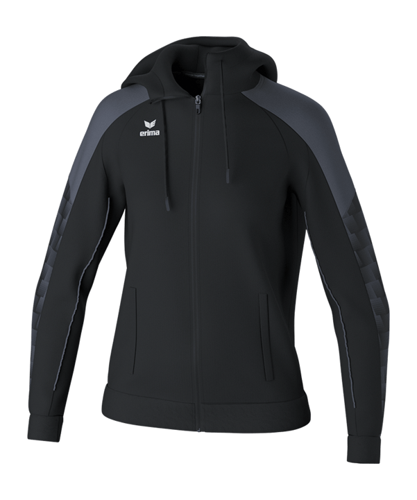 Erima EVO STAR Trainingsjacke Damen Schwarz - schwarz
