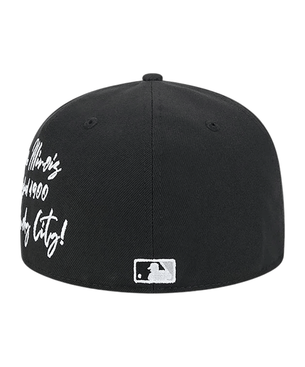 New Era MLB Chicago White Sox Team Verbiage 59Fifty Cap Schwarz - schwarz