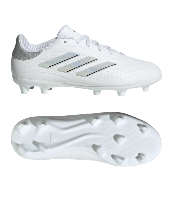 adidas COPA Pure 2 League FG Kids Pearlized Weiss Silber - weiss