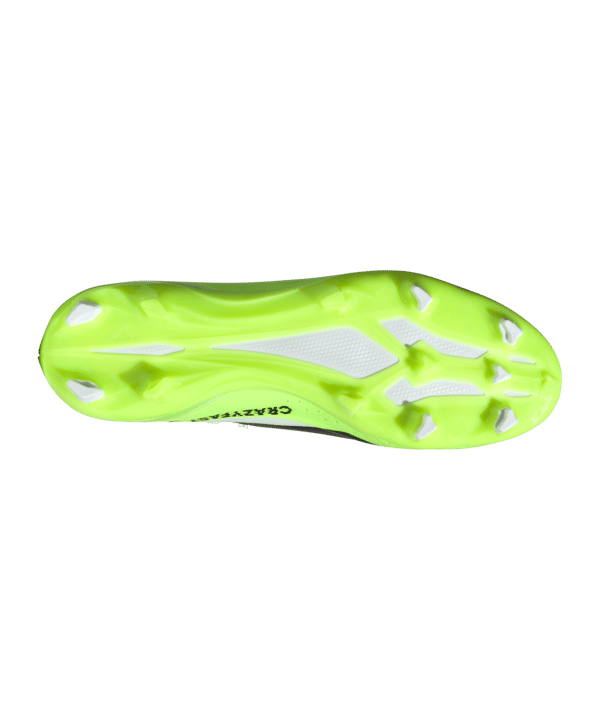 adidas X Crazyfast.3 FG Crazyrush Weiss Schwarz Gelb - weiss
