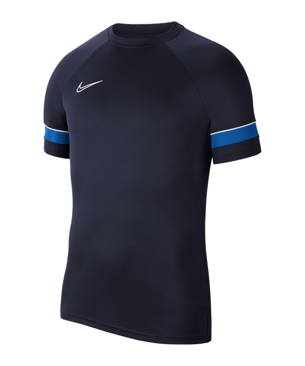 Nike Academy 21 T-Shirt Blau Weiss F453 - blau